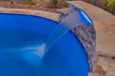 Tucson Pool Builder - Freeform pool with waterfall